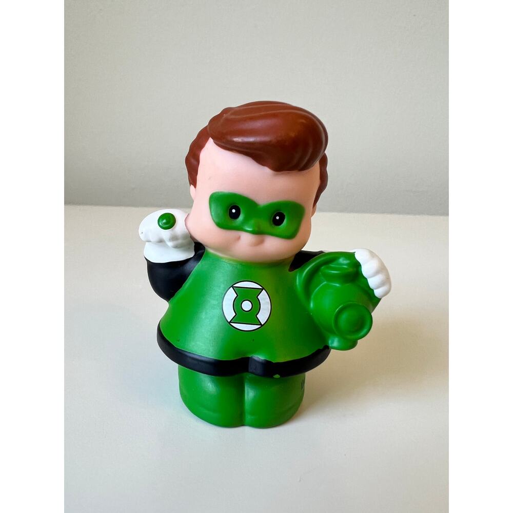 Fisher-Price Little People Green Lantern Figure Super Hero DC Comics 2011 Mattel